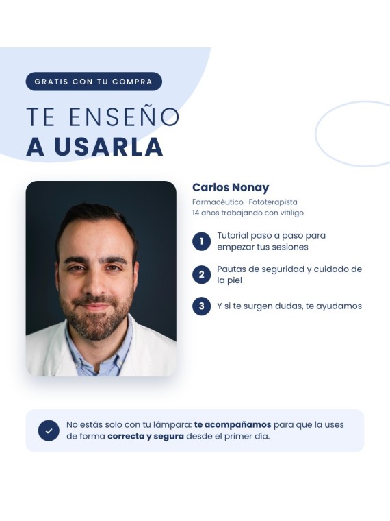 Lámpara de Fototerapia UVB 311 nm 110V | Tutorial gratis