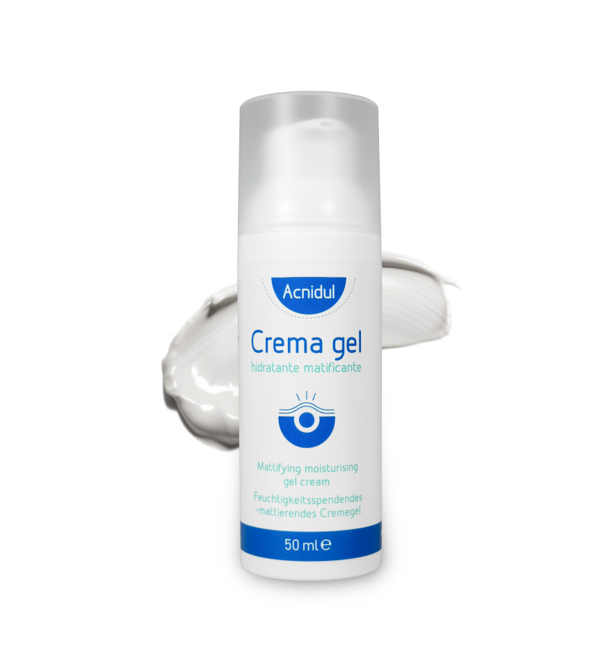 Crema gel hidratante para el tratamiento del acné